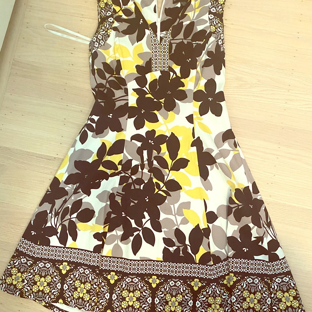 Maggie London Cotton Fit/ flare dress. Sfix